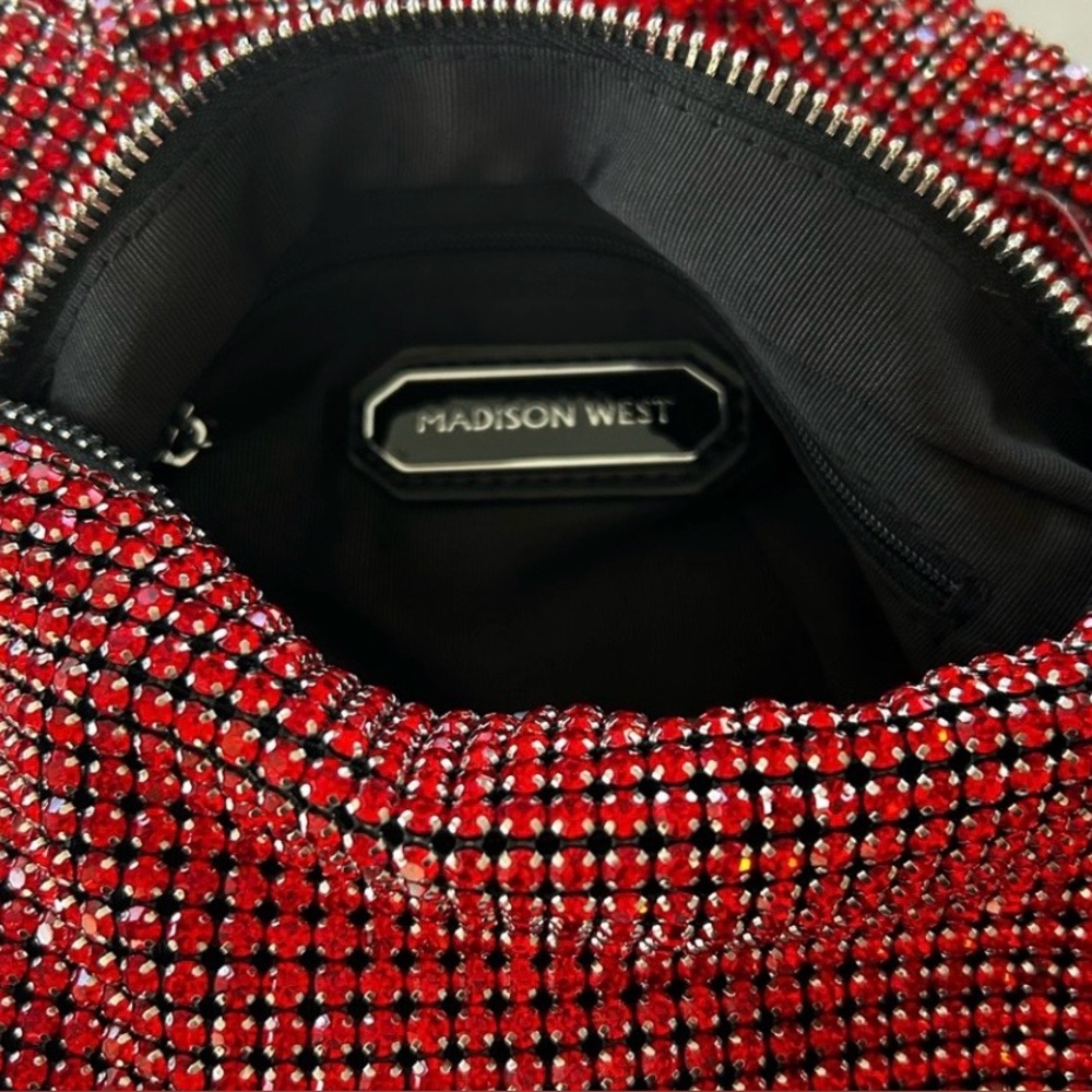 Madison West Red Beaded Satchel